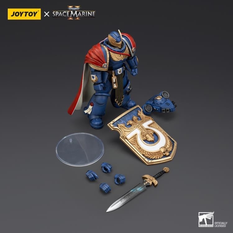 Warhammer 40,000: Space Marine 2 Ultramarines Victrix Honour Guard With Storm Shield And Power Sword 1/18 Scale Action Figure