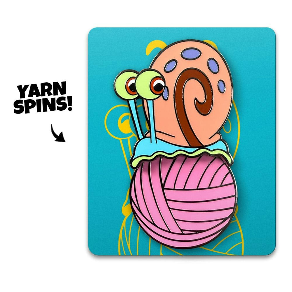 SpongeBob SquarePants Pin Badge Gary Yarn Spinning