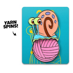 SpongeBob SquarePants Pin Badge Gary Yarn Spinning