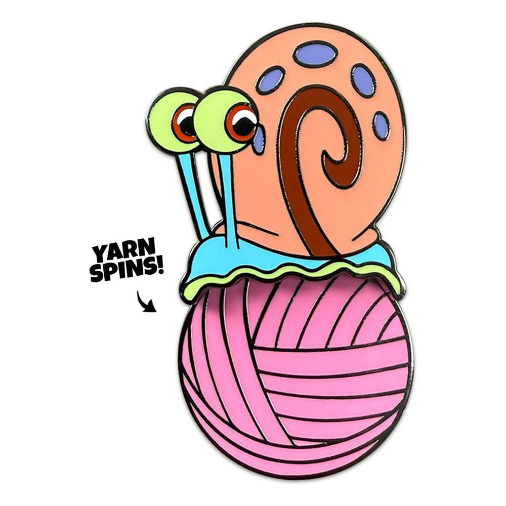 SpongeBob SquarePants Pin Badge Gary Yarn Spinning
