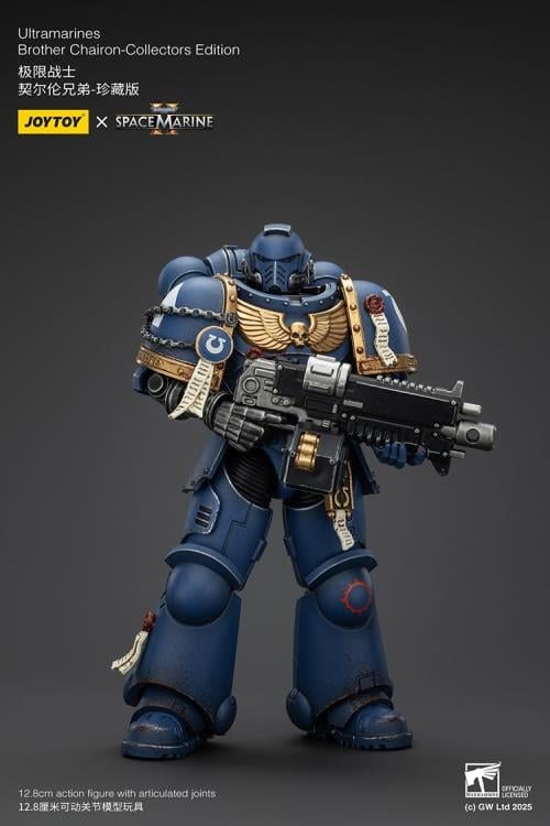 Warhammer 40,000: Space Marine 2 Ultramarines Brother Chairon (Collectors Edition) 1/18 Scale Action Figure