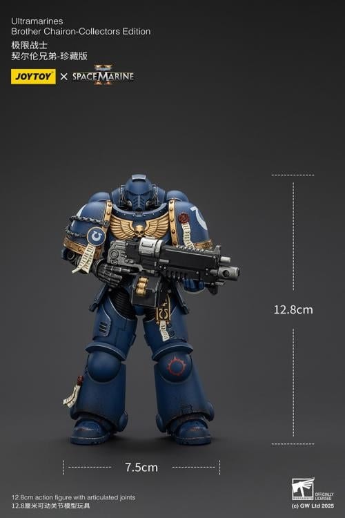 Warhammer 40,000: Space Marine 2 Ultramarines Brother Chairon (Collectors Edition) 1/18 Scale Action Figure