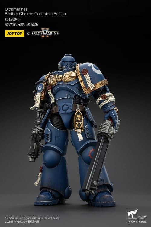 Warhammer 40,000: Space Marine 2 Ultramarines Brother Chairon (Collectors Edition) 1/18 Scale Action Figure