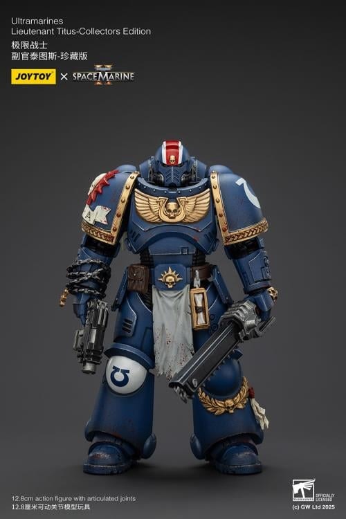 Warhammer 40,000: Space Marine 2 Ultramarines Lieutenant Titus (Collectors Edition) 1/18 Scale Action Figure