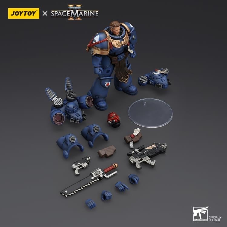 Warhammer 40,000: Space Marine 2 Ultramarines Sergeant Gadriel 1/18 Scale Action Figure