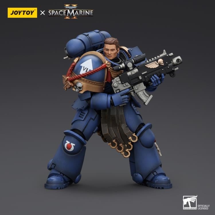 Warhammer 40,000: Space Marine 2 Ultramarines Sergeant Gadriel 1/18 Scale Action Figure