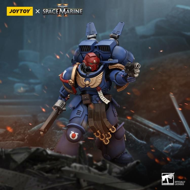 Warhammer 40,000: Space Marine 2 Ultramarines Sergeant Gadriel 1/18 Scale Action Figure