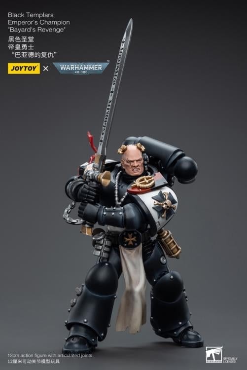 Warhammer 40K Black Templars Emperor's Champion Bayard's Revenge 1/18 Scale Action Figure