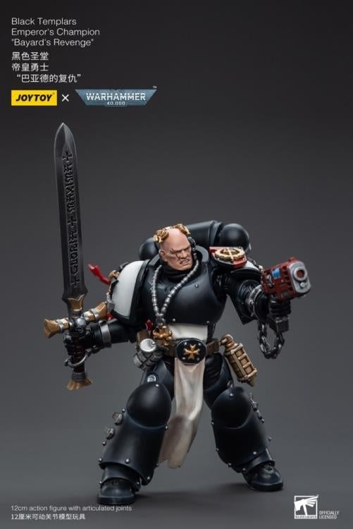 Warhammer 40K Black Templars Emperor's Champion Bayard's Revenge 1/18 Scale Action Figure