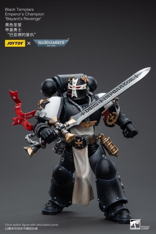 Warhammer 40K Black Templars Emperor's Champion Bayard's Revenge 1/18 Scale Action Figure