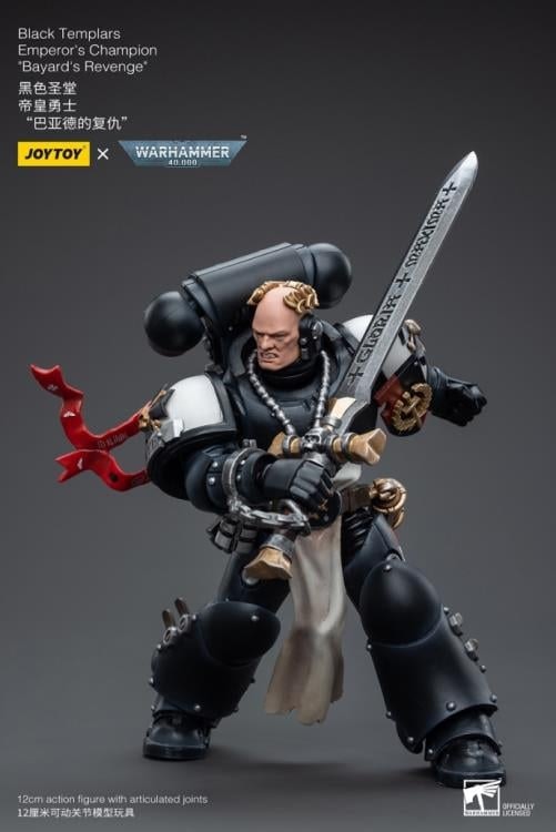 Warhammer 40K Black Templars Emperor's Champion Bayard's Revenge 1/18 Scale Action Figure