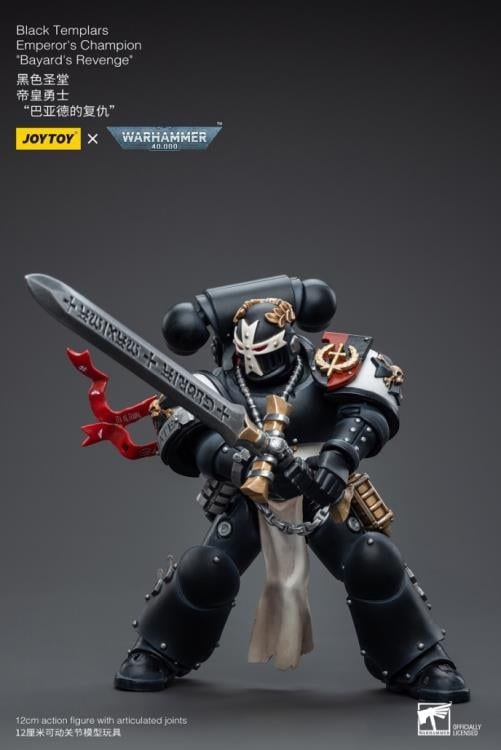Warhammer 40K Black Templars Emperor's Champion Bayard's Revenge 1/18 Scale Action Figure