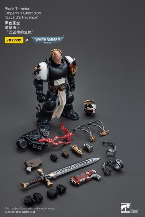 Warhammer 40K Black Templars Emperor's Champion Bayard's Revenge 1/18 Scale Action Figure
