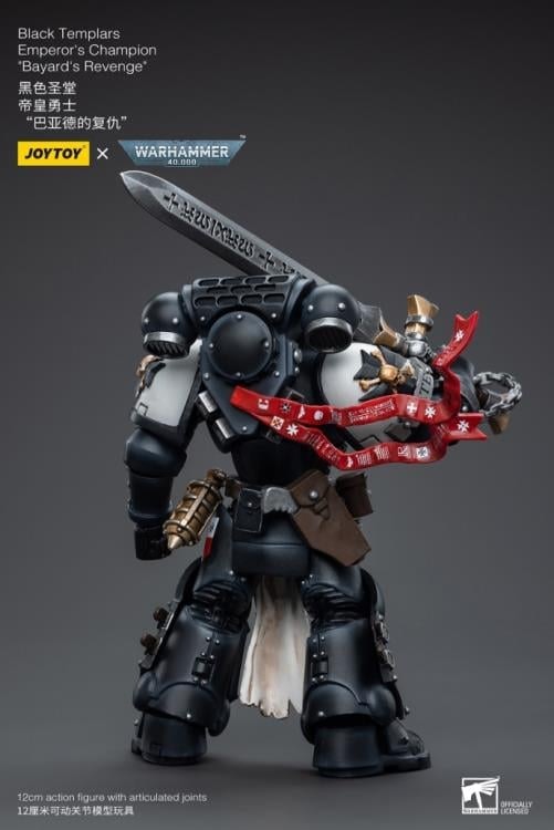Warhammer 40K Black Templars Emperor's Champion Bayard's Revenge 1/18 Scale Action Figure
