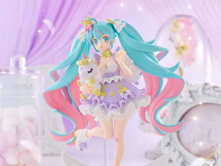 Vocaloid Tenitol Hatsune Miku (Yumekawa Princess Lavender Ver.) Figure