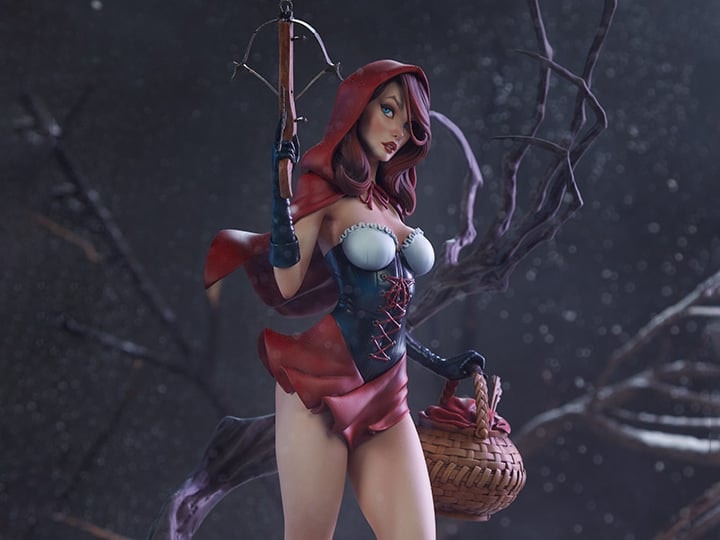 Fairytale Fantasies Collection Red Riding Hood Statue