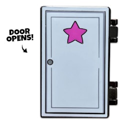 Scott Pilgrim Pin Badge Door Swinging