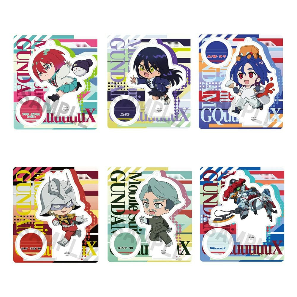 Mobile Suit Gundam GQuuuuuuX TokoToko Acrylic Stand Figure Set
