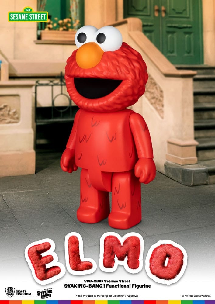 Sesame Street SYAKING-BANG!! VPB-SB05 Elmo Vinyl Piggy Bank