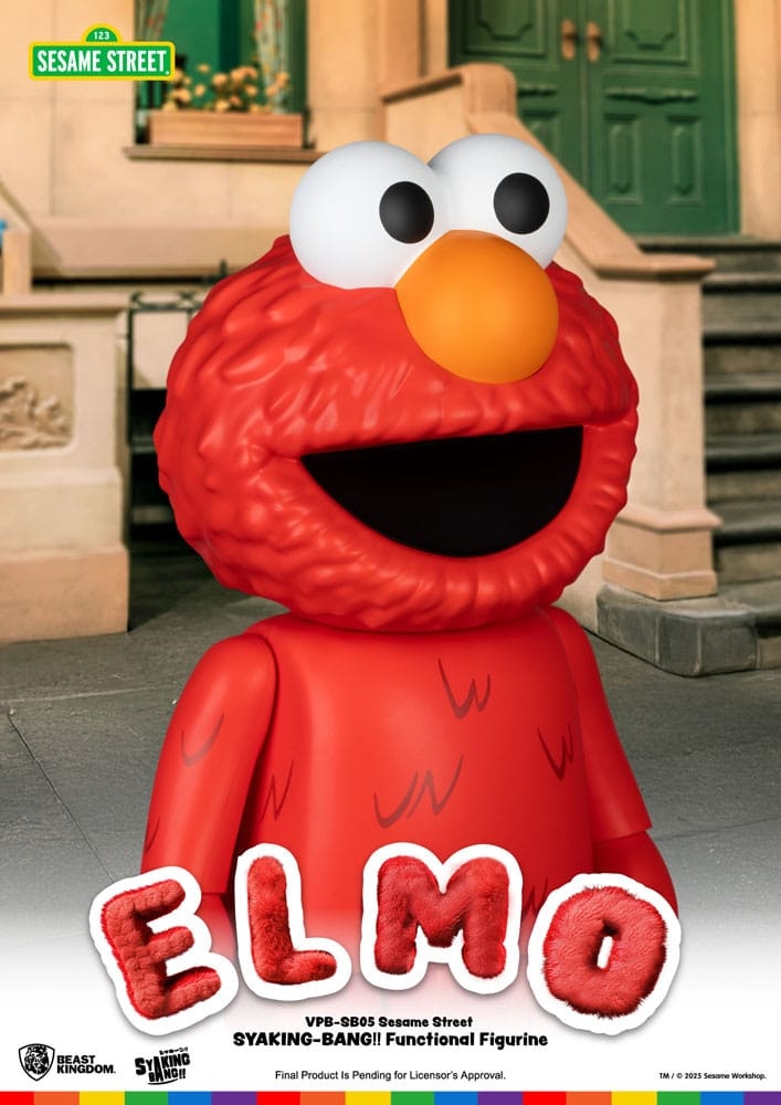 Sesame Street SYAKING-BANG!! VPB-SB05 Elmo Vinyl Piggy Bank