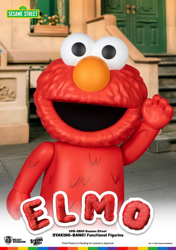 Sesame Street SYAKING-BANG!! VPB-SB05 Elmo Vinyl Piggy Bank
