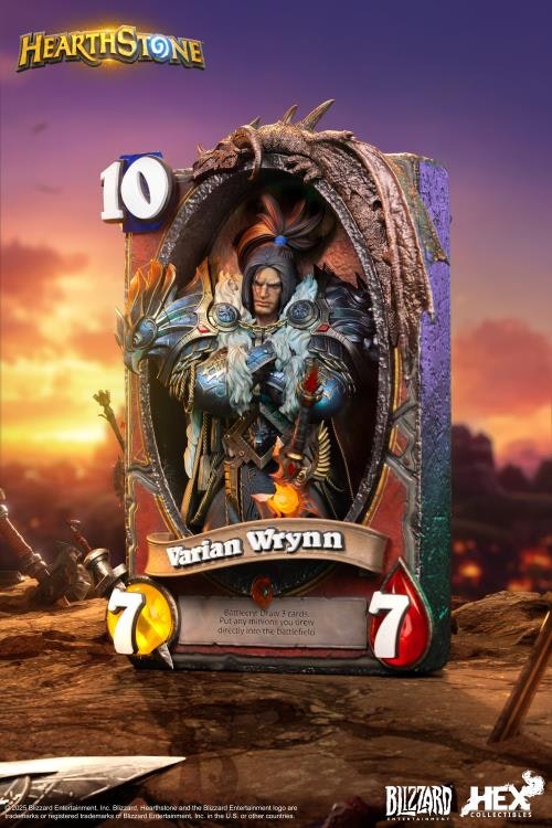 Hearthstone Varian Wrynn Card Art Limited Edition Statue
