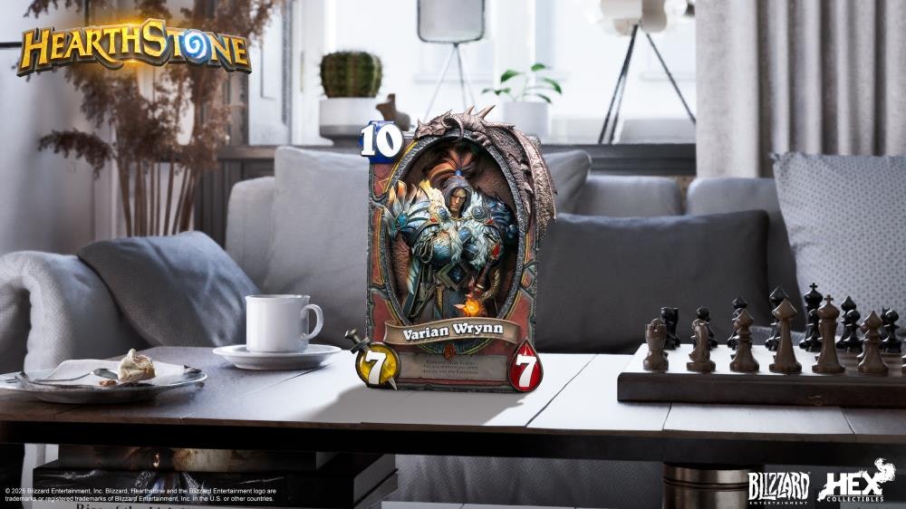 Hearthstone Varian Wrynn Card Art Limited Edition Statue