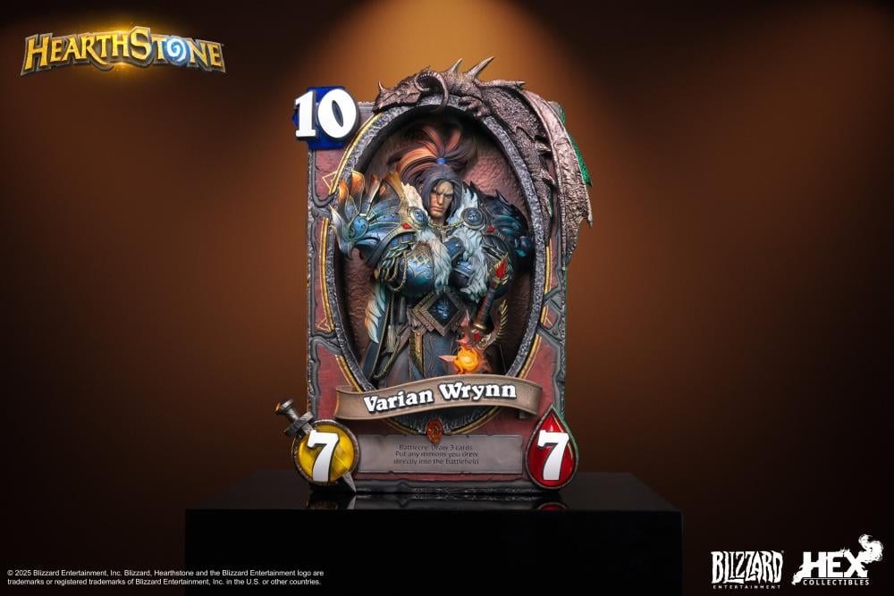 Hearthstone Varian Wrynn Card Art Limited Edition Statue