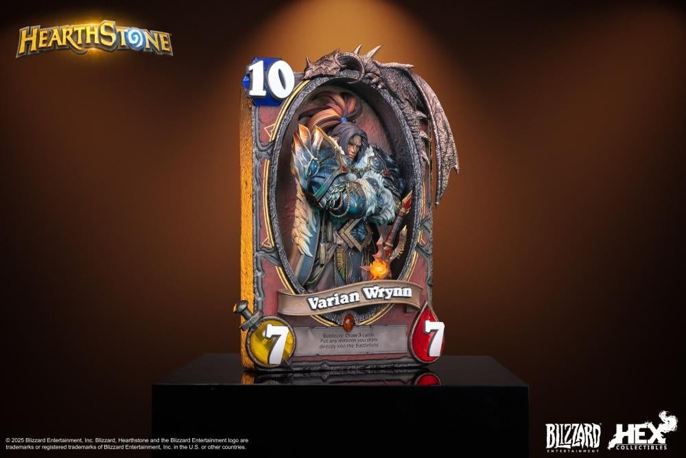 Hearthstone Varian Wrynn Card Art Limited Edition Statue