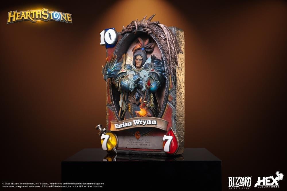 Hearthstone Varian Wrynn Card Art Limited Edition Statue
