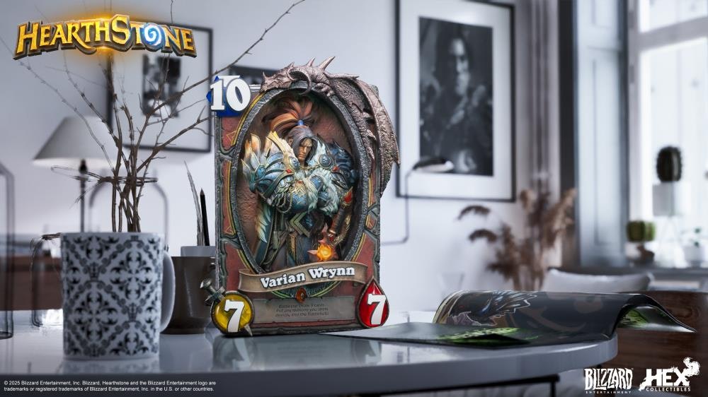 Hearthstone Varian Wrynn Card Art Limited Edition Statue