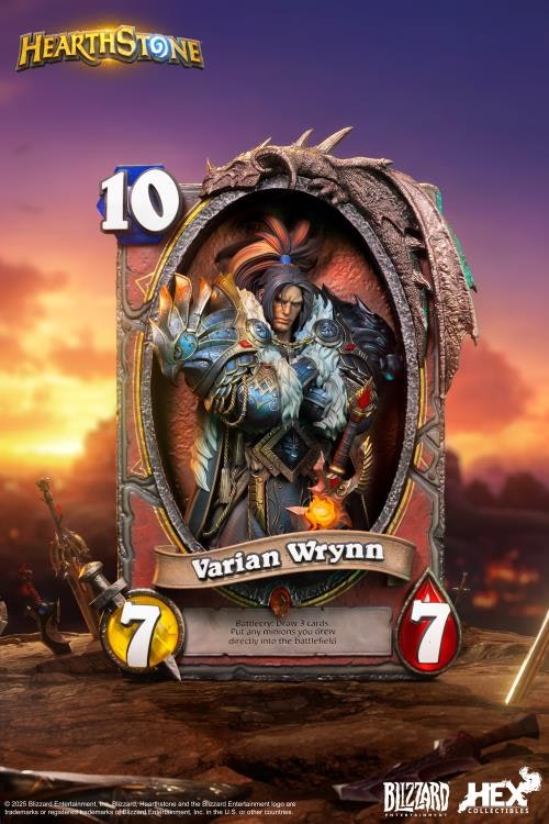 Hearthstone Varian Wrynn Card Art Limited Edition Statue