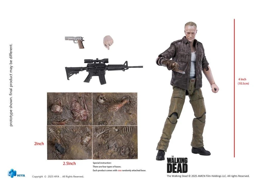 The Walking Dead Exquisite Mini Series Merle Dixon 1/18 Scale PX Previews Exclusive Action Figure