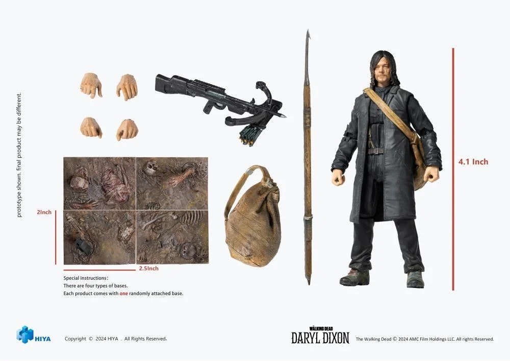 The Walking Dead Daryl Dixon 1/18 Scale PX Previews Exclusive Action Figure