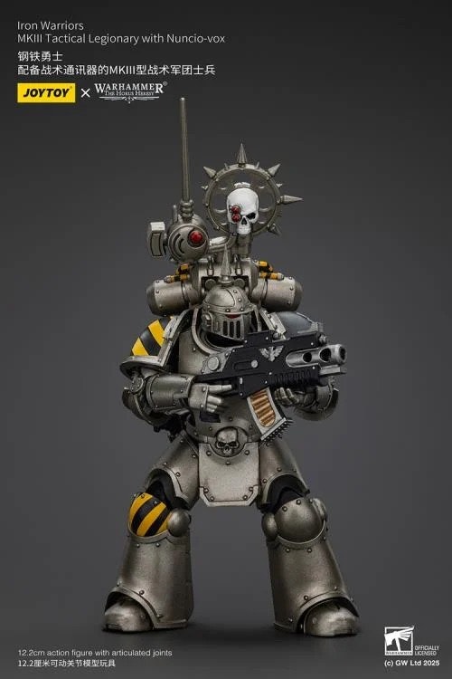 Warhammer: The Horus Heresy Iron Warriors MKII Tactical Legionary with Nuncio-vox 1/18 Scale Action Figure