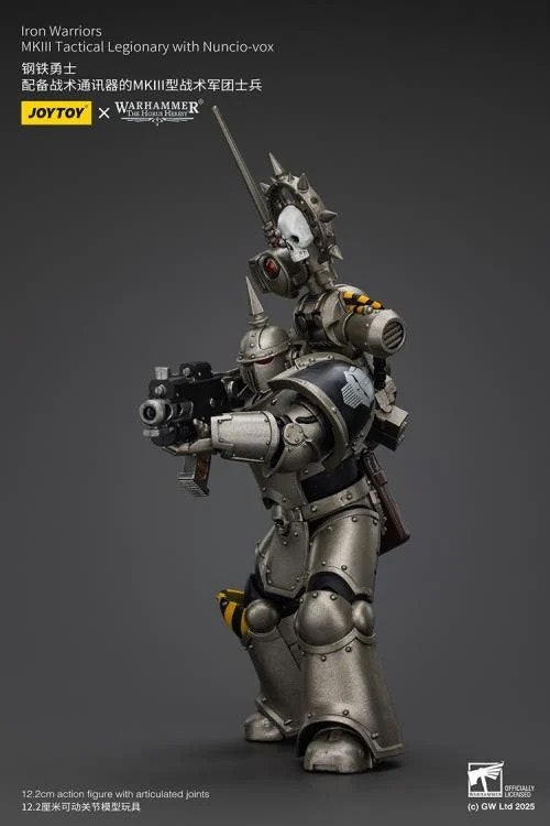 Warhammer: The Horus Heresy Iron Warriors MKII Tactical Legionary with Nuncio-vox 1/18 Scale Action Figure