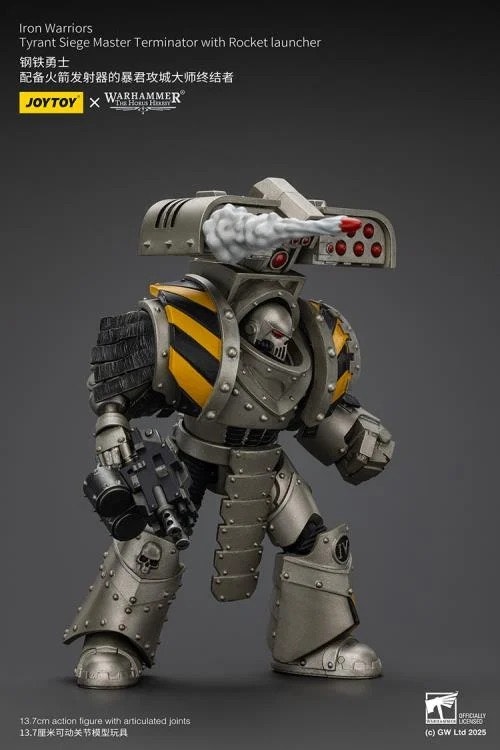 Warhammer: The Horus Heresy Iron Warriors Tyrant Siege Master Terminator with Rocket Launcher 1/18 Scale Action Figure