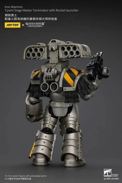 Warhammer: The Horus Heresy Iron Warriors Tyrant Siege Master Terminator with Rocket Launcher 1/18 Scale Action Figure