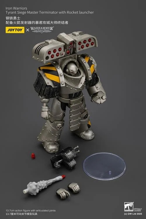 Warhammer: The Horus Heresy Iron Warriors Tyrant Siege Master Terminator with Rocket Launcher 1/18 Scale Action Figure