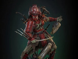 Alien vs. Predator AC06 Akaoni Samurai Predator 1/6th Scale Collectible Figure