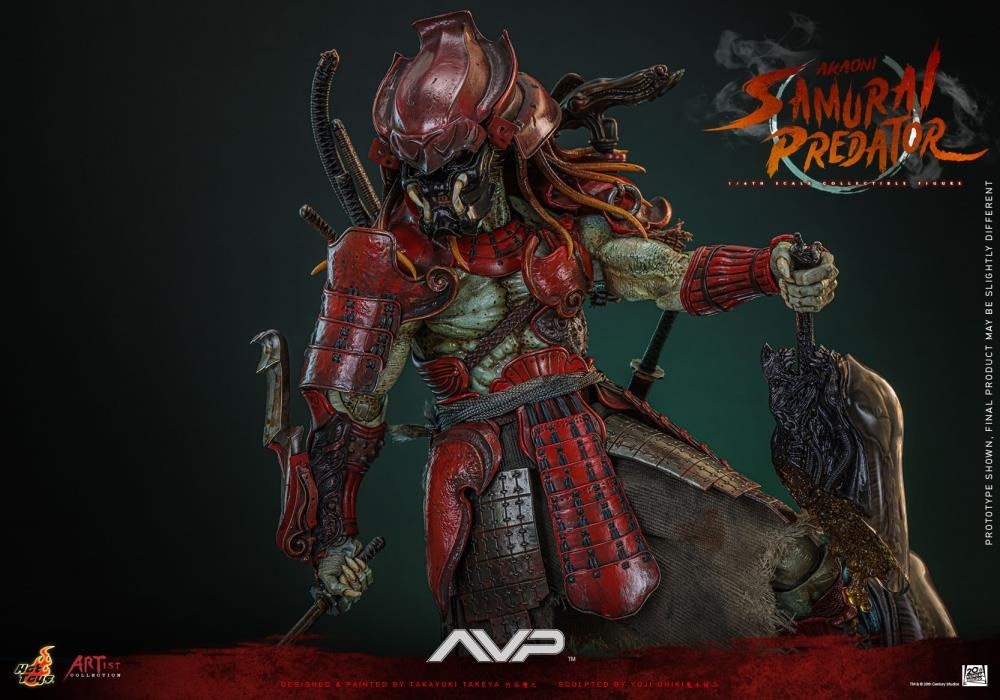 Alien vs. Predator AC06 Akaoni Samurai Predator 1/6th Scale Collectible Figure