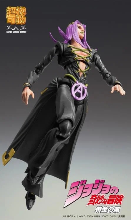JoJo's Bizarre Adventure: Golden Wind Super Action Statue Leone Abbacchio (Black Ver.)