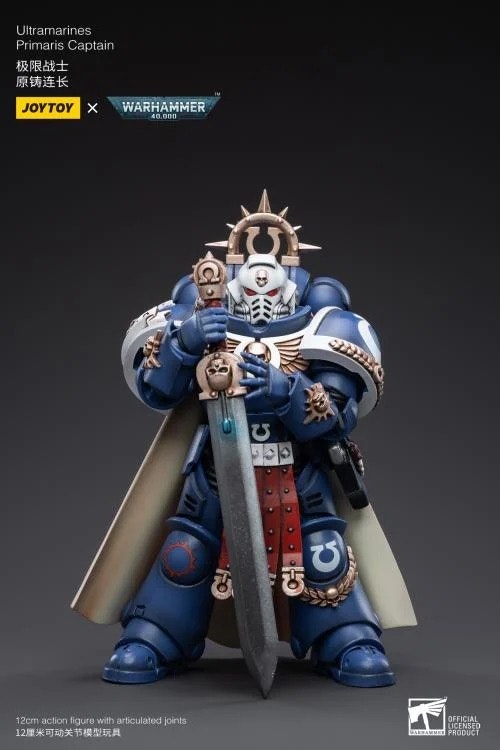 Warhammer 40K Ultramarines Primaris Captain 1/18 Scale Action Figure