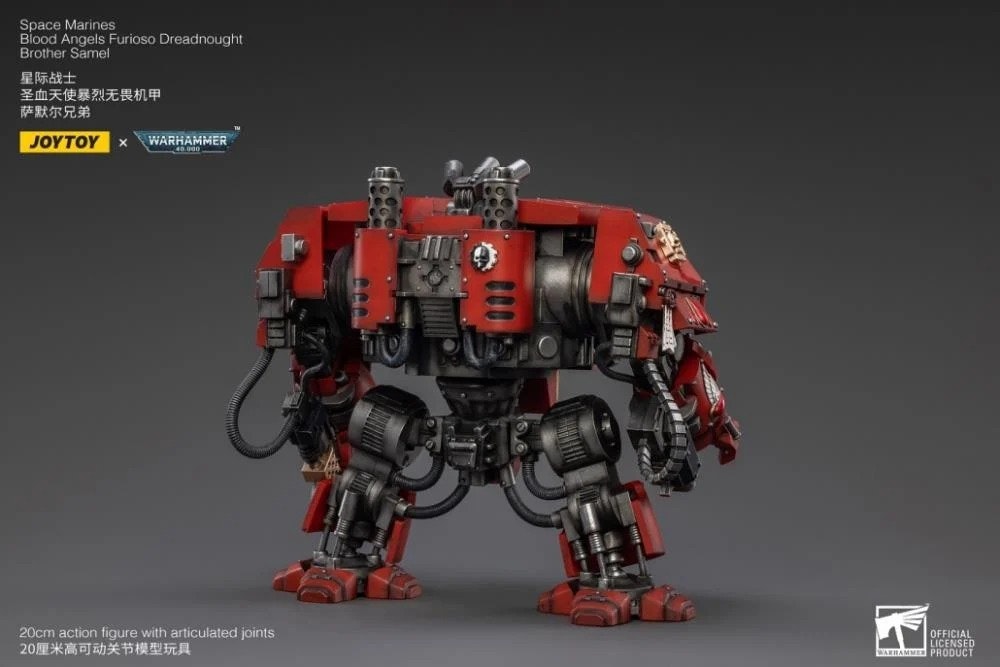 Warhammer 40K Blood Angels Furioso Brother Samel Dreadnought 1/18 Scale Figure