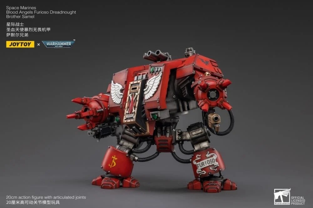 Warhammer 40K Blood Angels Furioso Brother Samel Dreadnought 1/18 Scale Figure