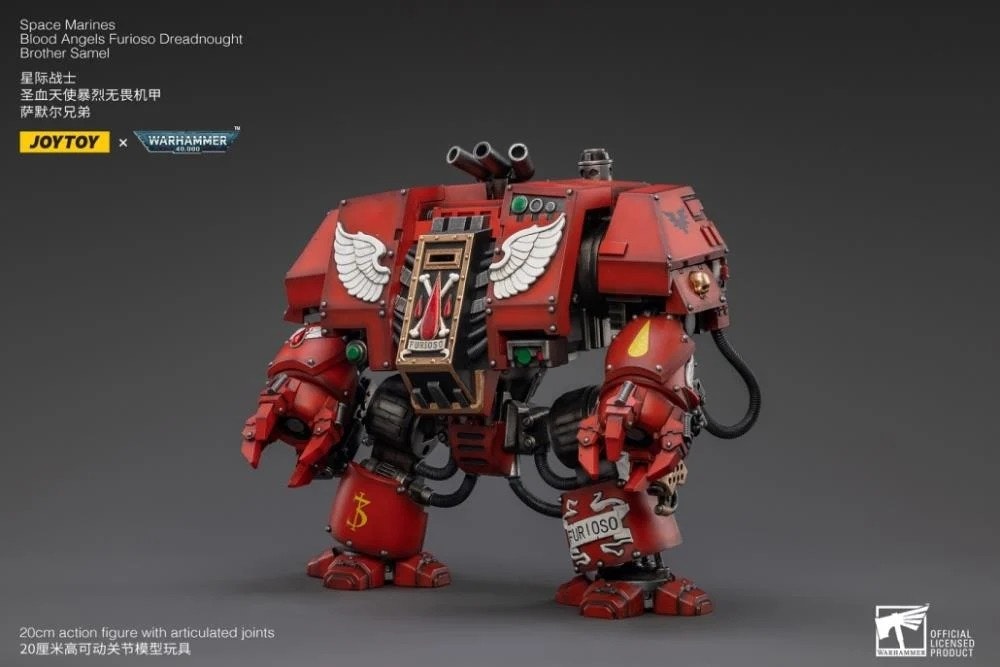Warhammer 40K Blood Angels Furioso Brother Samel Dreadnought 1/18 Scale Figure