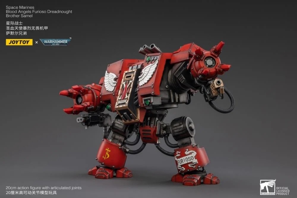 Warhammer 40K Blood Angels Furioso Brother Samel Dreadnought 1/18 Scale Figure