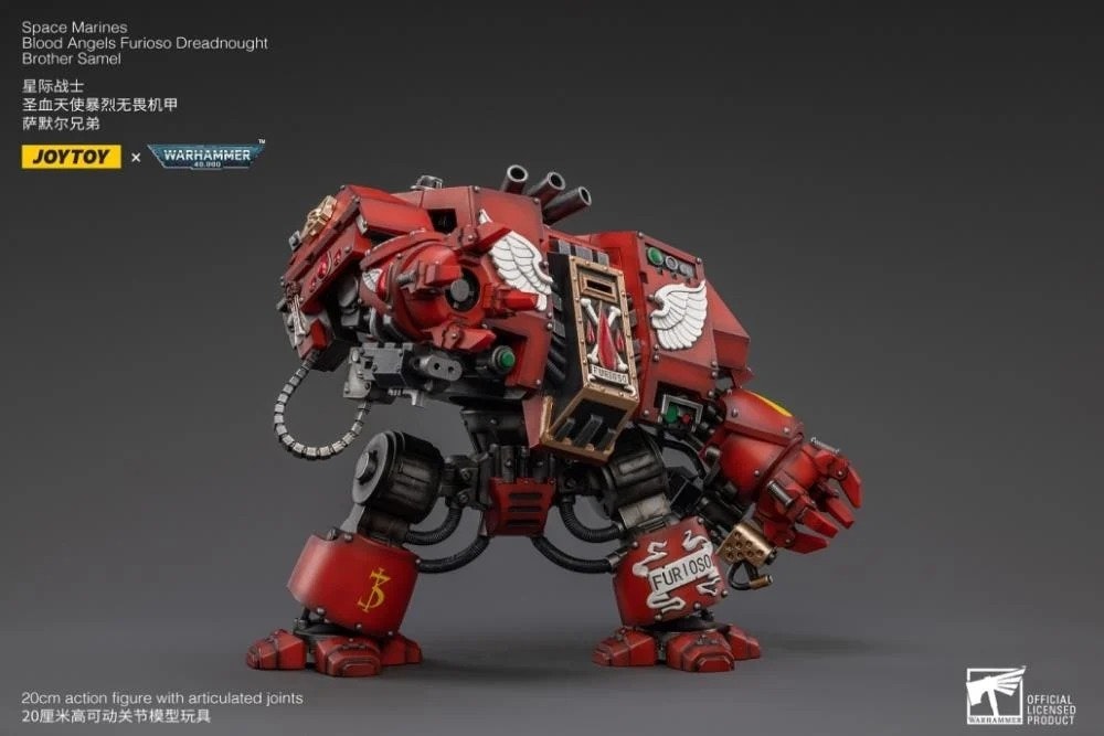 Warhammer 40K Blood Angels Furioso Brother Samel Dreadnought 1/18 Scale Figure