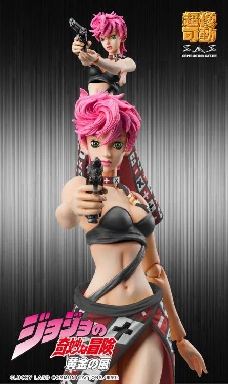 JoJo's Bizarre Adventure: Golden Wind Super Action Statue Trish Una (Black Ver.) Action Figure