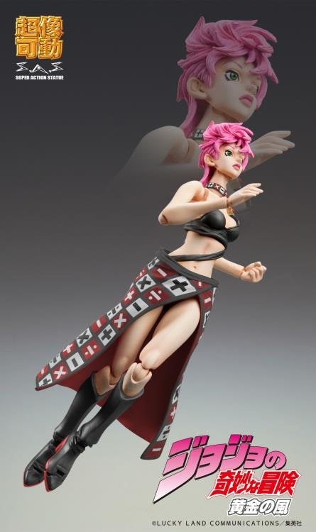 JoJo's Bizarre Adventure: Golden Wind Super Action Statue Trish Una (Black Ver.) Action Figure